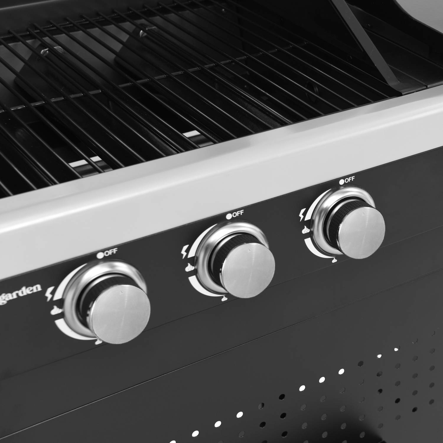 Happy Garden - Barbecue duo au gaz VESUVIO - 3 brûleurs + plancha 3 brûleurs - HAPPY GARDEN - Imagen 4