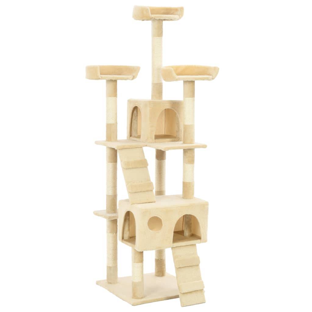 Vidaxl - Arbre à chat avec griffoirs en sisal 170 cm Beige vidaXL 170614
