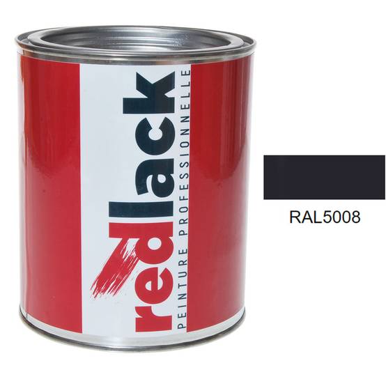Peinture Bleu gris RAL 5008 Mat multisupport 1L Redlack - Image 1