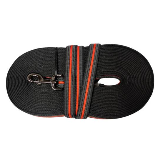 Laisse d'entraînement en nylon. 15 mètres x 25 mm orange. pour chien. - Image 3