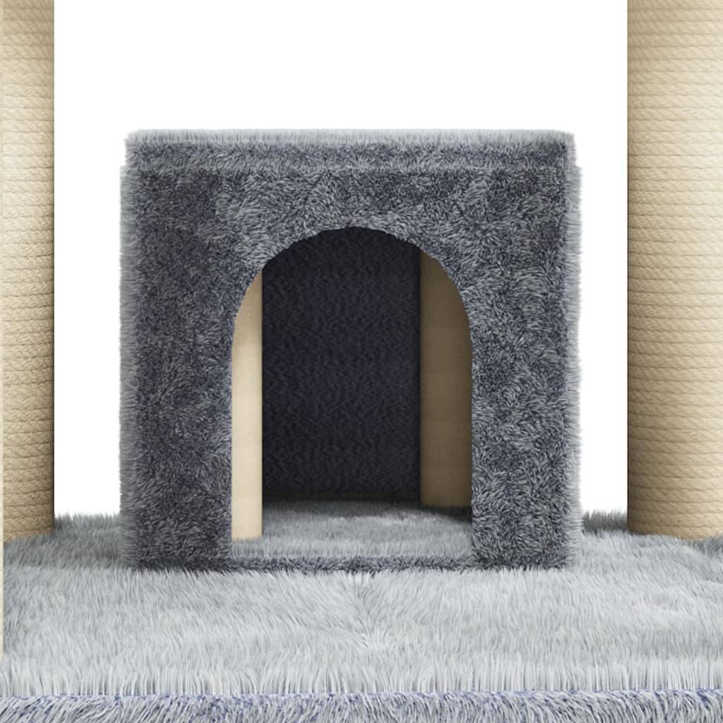 Vidaxl - Arbre à chat avec griffoirs en sisal Gris clair 171 cm vidaXL 171486 - Imagen 4