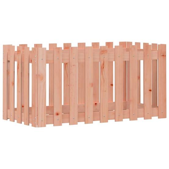 Lit surélevé de jardin design de clôture bois douglas massif 100 x 50 x 50 cm - PANGIVO - Image 4