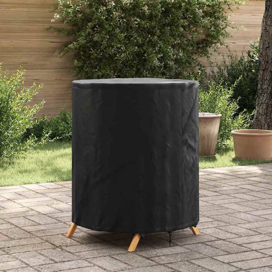 Housse de Chaise de Jardin Tissu Oxford 210D Imperméable avec Cordon de Serrage Noir 62x62x70 cm – ComfortXL Outdoor Living - Image 1