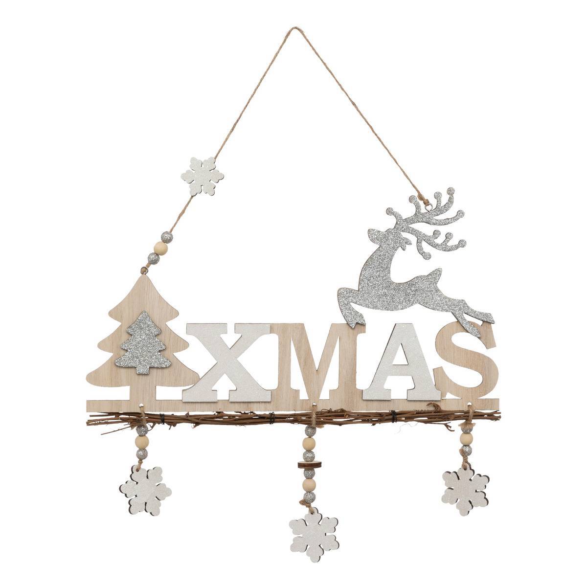 Fééric Lights & Christmas - Suspension "Xmas" renne 33cm - Feeric Lights & Christmas