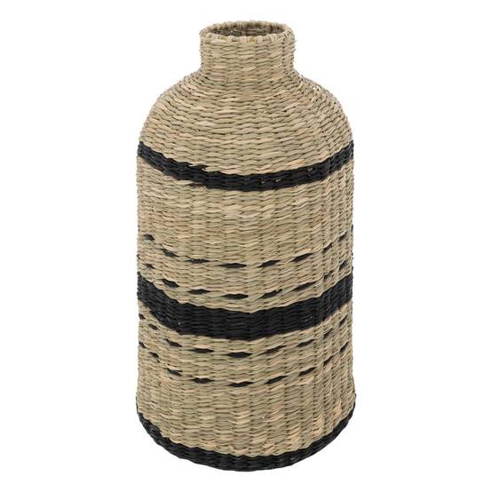 Atmosphera - Vase "Lumière d'hiver" en paille & métal H40cm - Atmosphera Créateur d'intérieur - Image 2