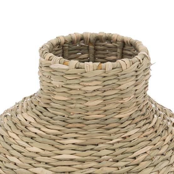 Atmosphera - Vase "Lumière d'hiver" en paille & métal H40cm - Atmosphera Créateur d'intérieur - Image 3