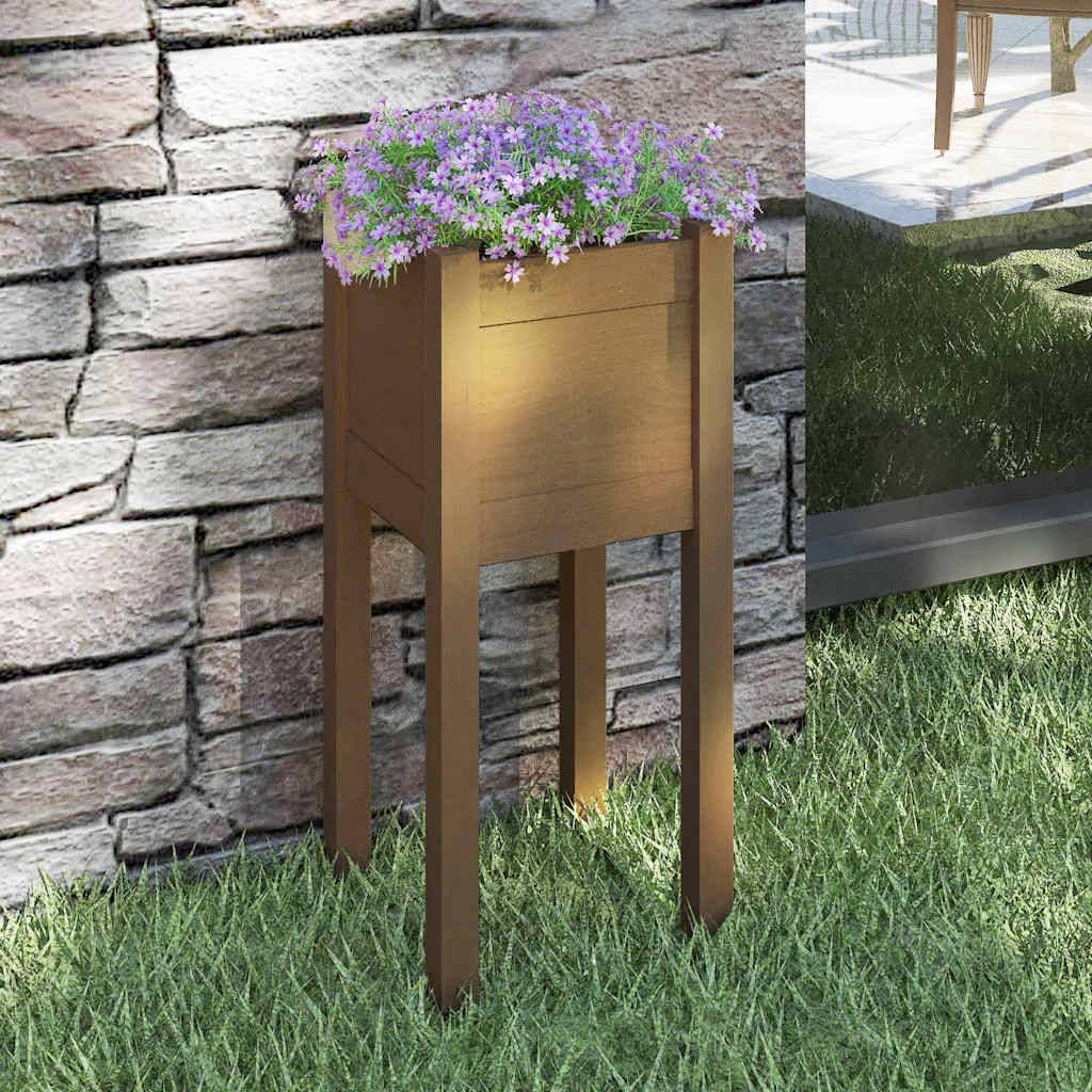 Vidaxl - Jardinière d'extérieur Marron miel 31x31x70 cm Bois de pin vidaXL 810785 - Image 1