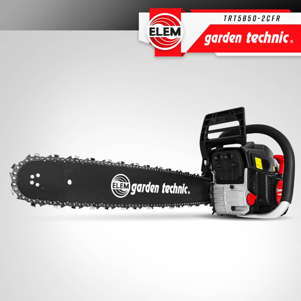 Elem Garden Technic - Tronçonneuse thermique 58CC - guide 50cm livrée avec 2 chaînes - Elem Garden - Image 4