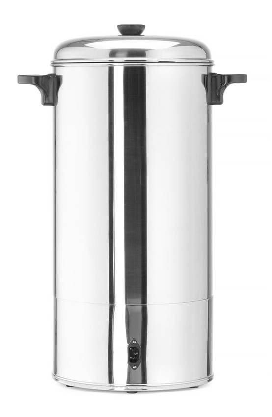 HENDI Percolateur à café, double paroi, économie d'énergie, bac à filtre intégré, pour café moulu grossièrement, pas de filtre en papier nécessaire, 6L, 230V, 1500W, 345x343x(H)517mm, inox 18/0 HENDI Percolateur à café, double paroi, économie d'énergie, bac à filtre intégré, pour café moulu grossièrement, pas de filtre en papier nécessaire, 6L, 230V, 1500W, 345x343x(H)517mm, inox 18/0