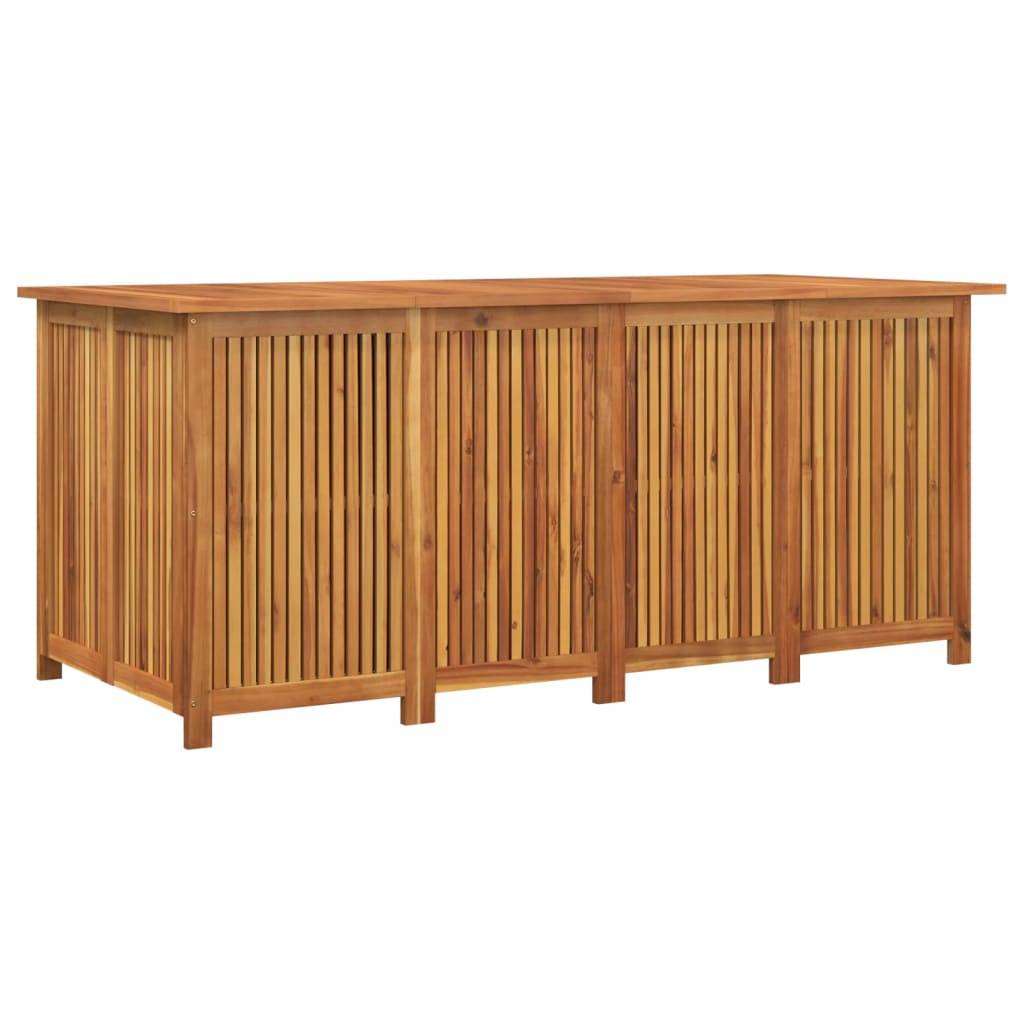 Coffre de rangement - Boîte de rangement de jardin 175x80x75 cm bois massif d'acacia rj67 - Image 1