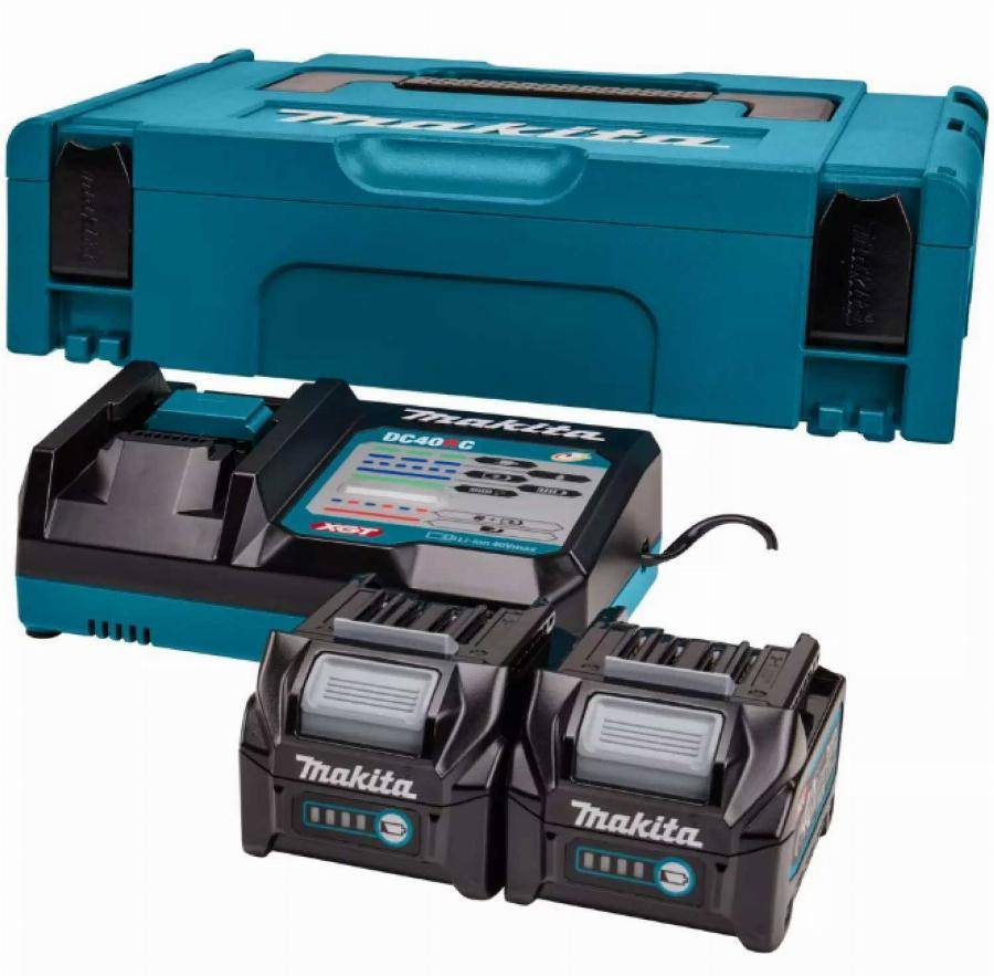 Makita - Makita 40V Li-ion MAX Set de démarrage - 2 batteries 2,5 ah - Mbox - 191V27-4 - Imagen 1