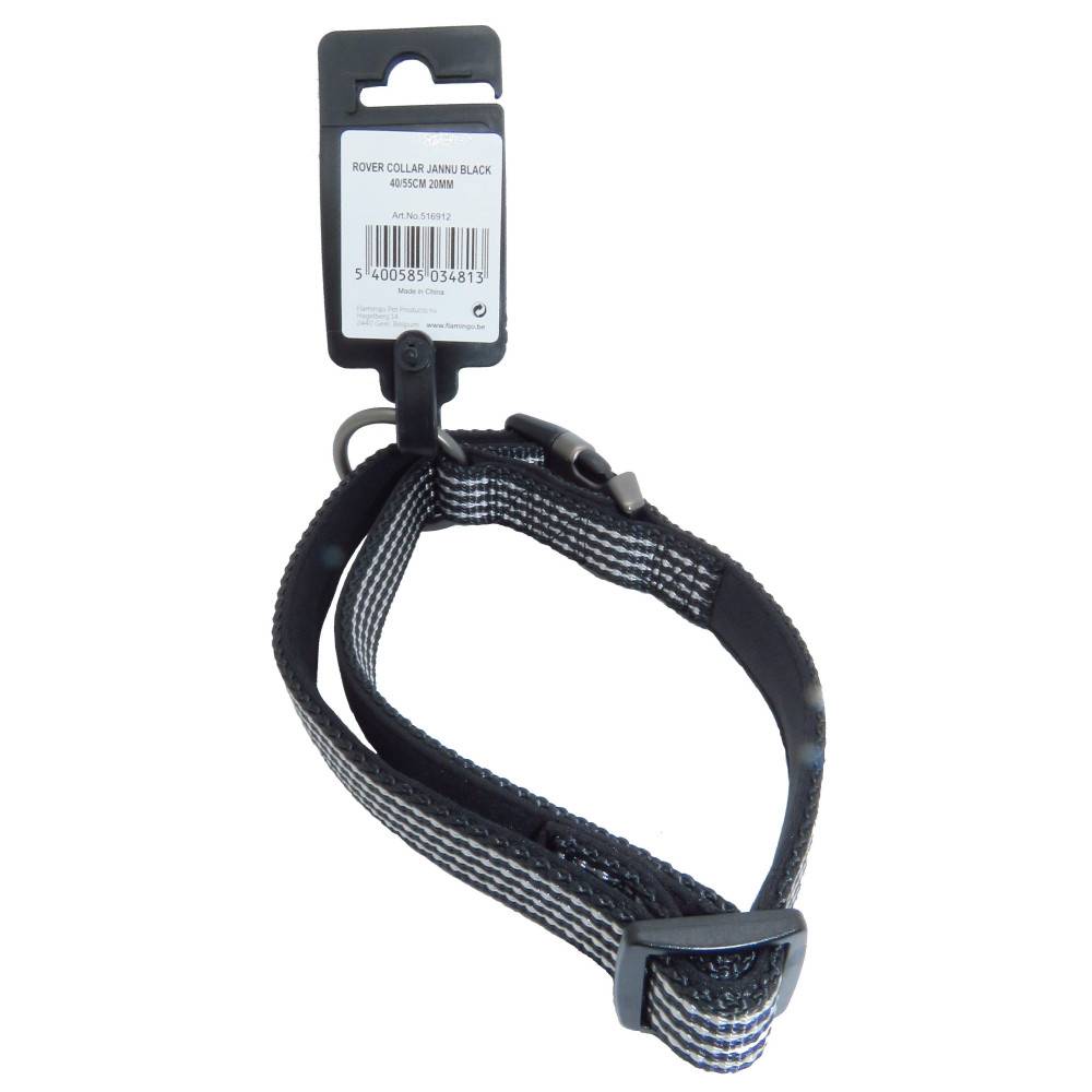 Collier Jannu noir réglable de 40 à 55 cm 20 mm taille L pour chien - Imagen 3