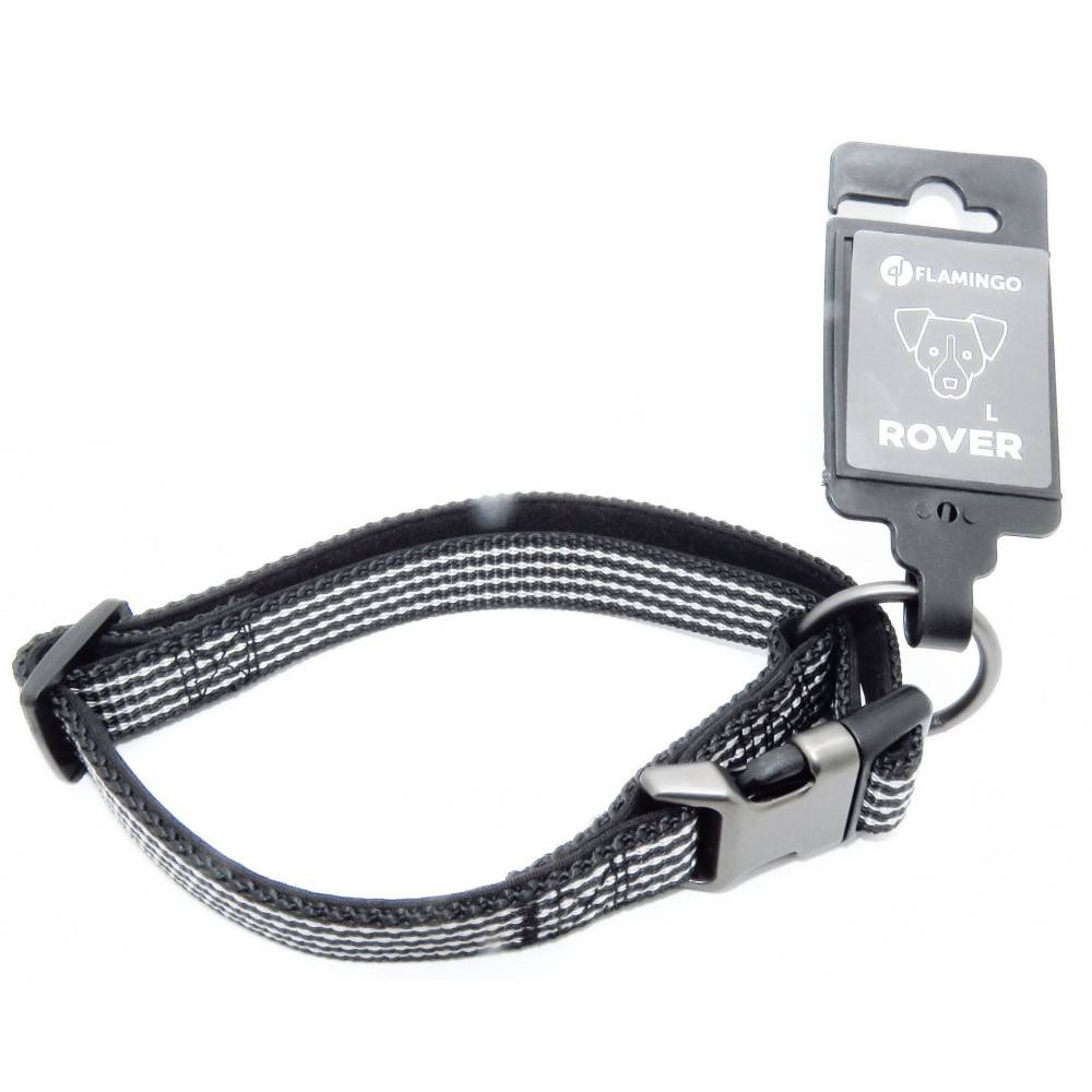 Collier Jannu noir réglable de 40 à 55 cm 20 mm taille L pour chien - Imagen 6