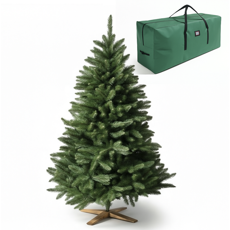 BB Loisir - Sapin de Noël artificiel 220cm Arbre de Noël Support et sac de rangement  inclus - Image 1