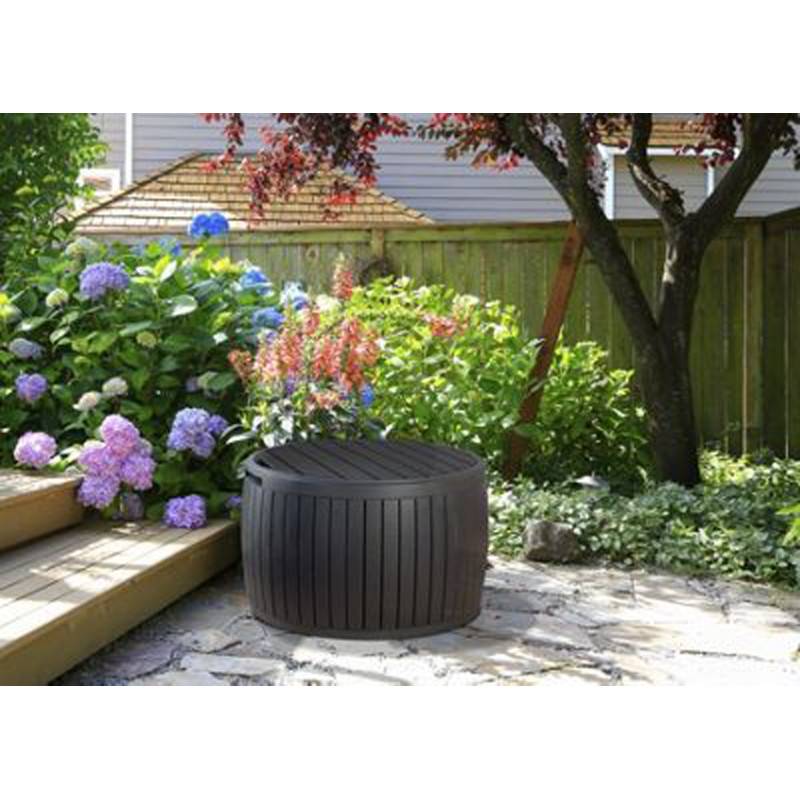 Keter - Coffre de jardin Circawood - 132 L - Gris - Image 1