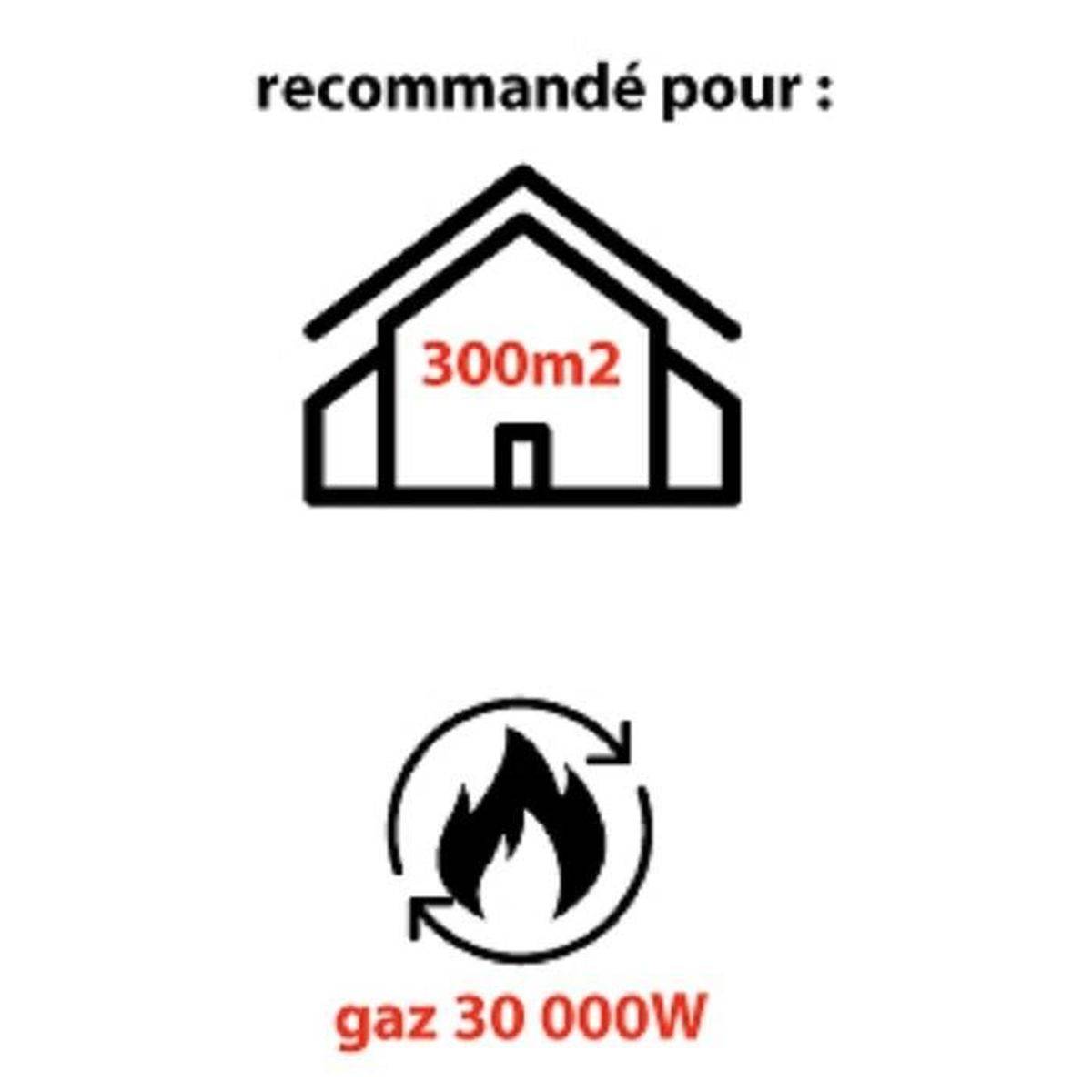 Mecafer - Chauffage d’appoint infrarouge gaz portable 30000 W pour butane et propane MH30000G - Mecafer - Image 2