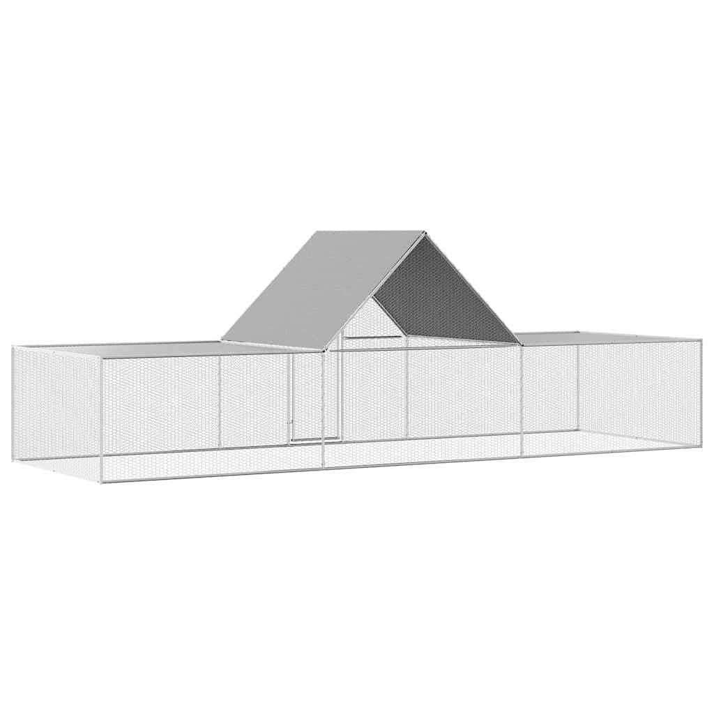 Poulailler acier argent 6 x 2 x 2 m - Prolenta premium p3163.4 - Image 5