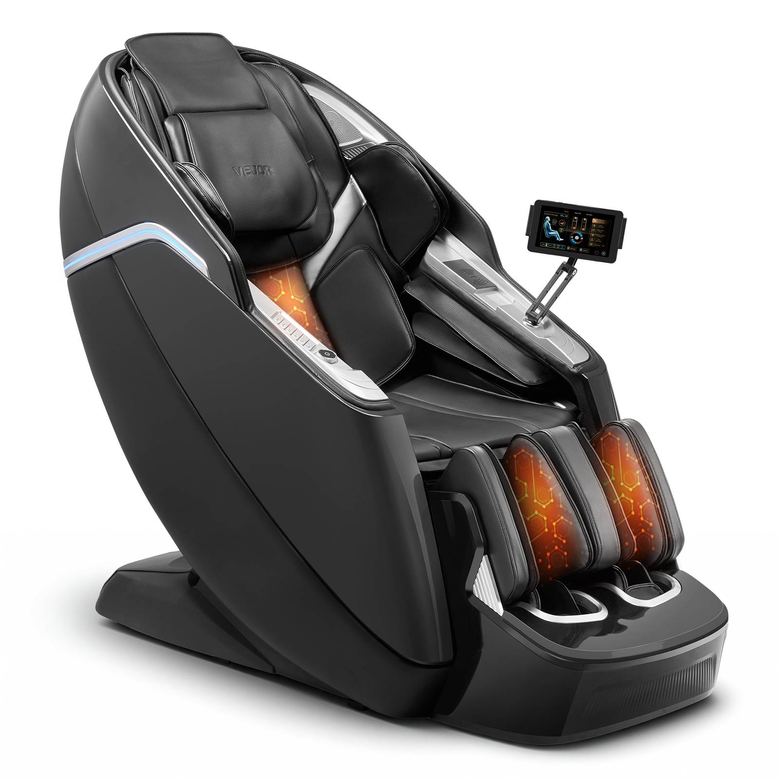 Vevor - VEVOR Fauteuil massage rail SL, relaxation 3D/4D inclinable, zéro gravité, mode yoga, voix IA. - Image 1
