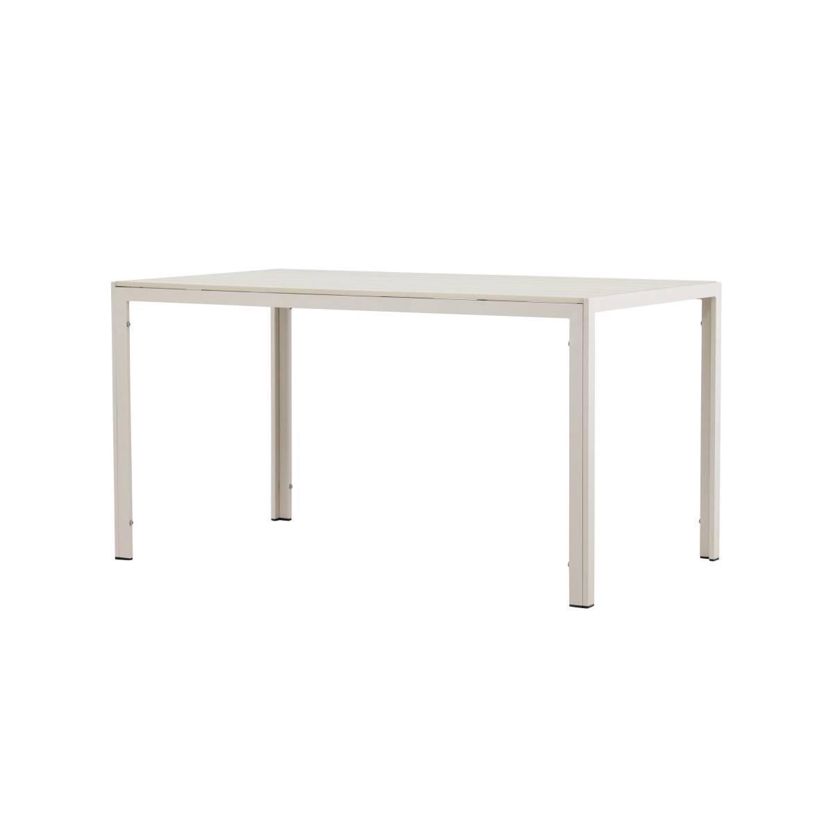 Paris Prix - Table de Jardin "Mirko" 140cm Beige - Image 5