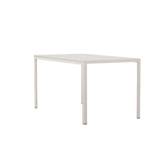 Paris Prix - Table de Jardin "Mirko" 140cm Beige - Image 6