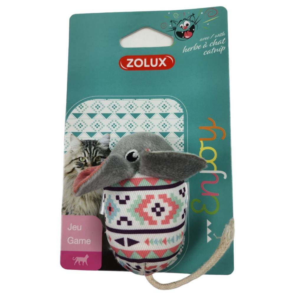 Zolux - Souris grise Kali. 14 x 5 x 3 cm. avec catnip. Jouet chat - Imagen 4