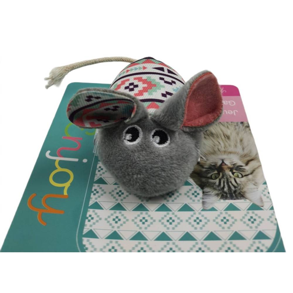 Zolux - Souris grise Kali. 14 x 5 x 3 cm. avec catnip. Jouet chat - Imagen 5