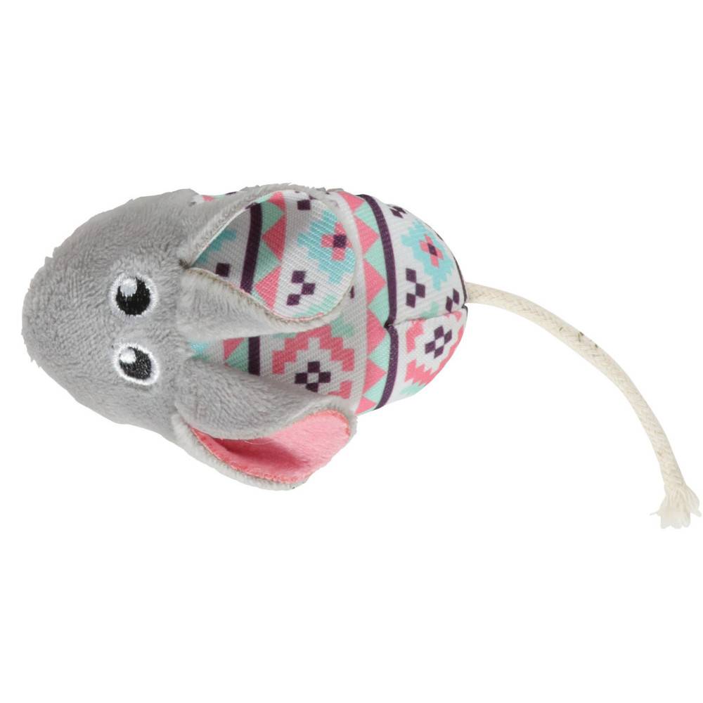 Zolux - Souris grise Kali. 14 x 5 x 3 cm. avec catnip. Jouet chat - Imagen 1