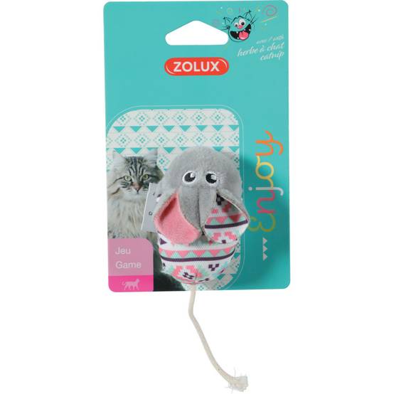 Zolux - Souris grise Kali. 14 x 5 x 3 cm. avec catnip. Jouet chat - Imagen 8