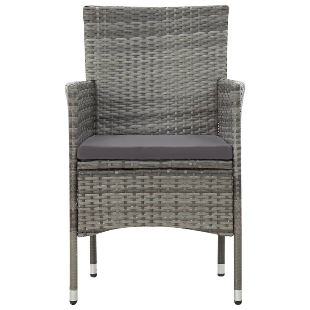 Vidaxl - Salon de jardin 4 pcs avec coussins résine tressée gris vidaXL 45812 - Imagen 8