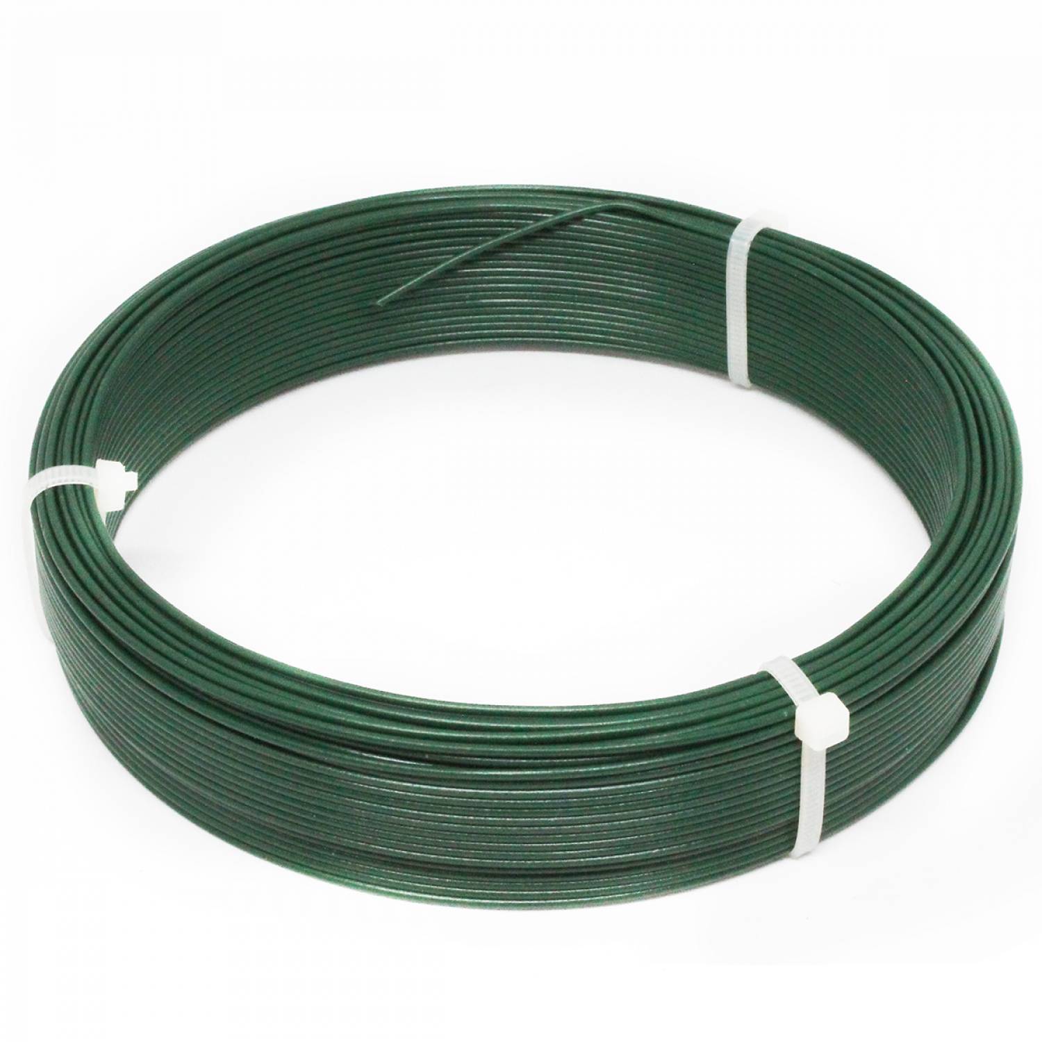 Linxor - Fil d'attache en acier galvanisé plastifié pour grillage ou autre - 50 m x 1.5mm Ø - Vert - Linxor - Imagen 1