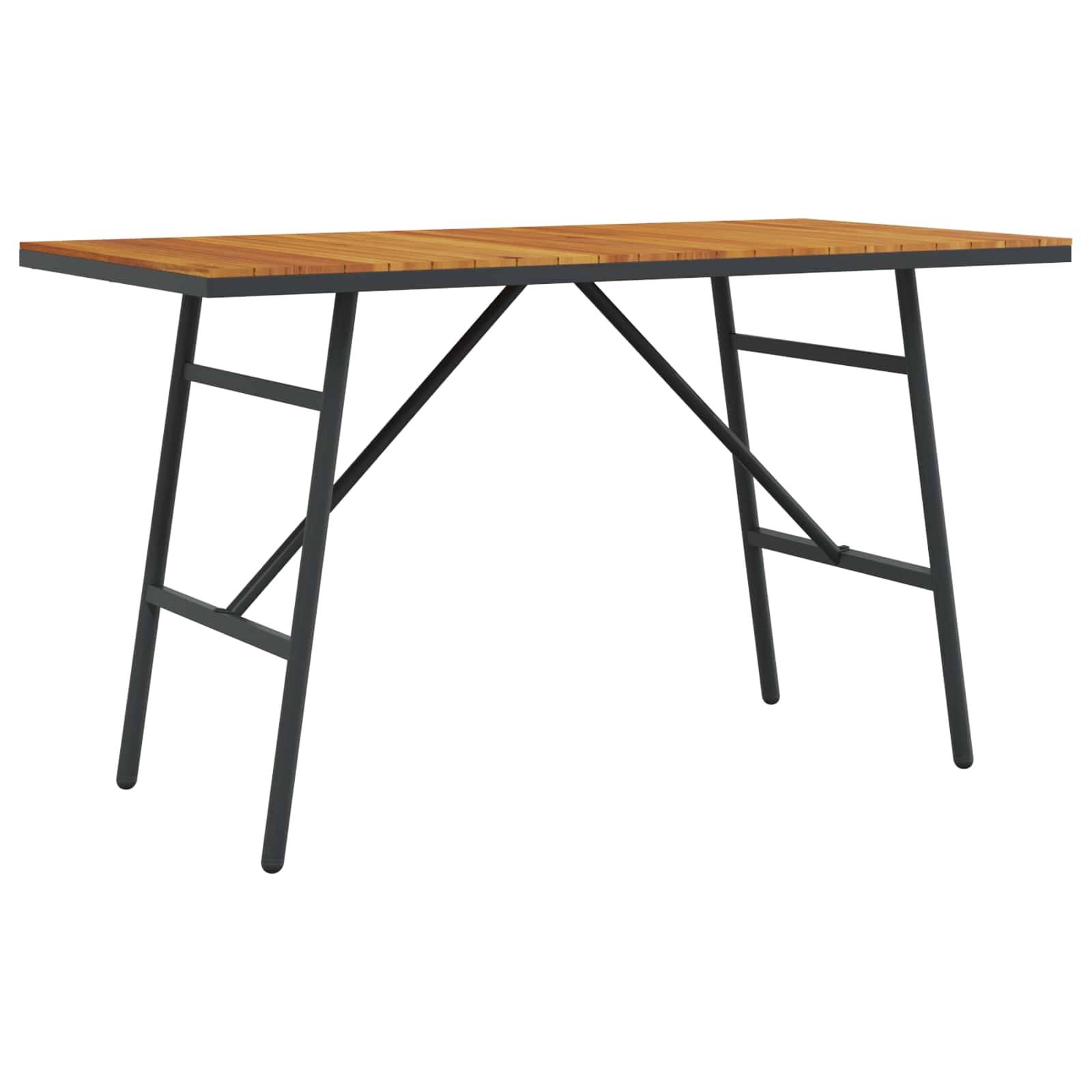 Table de repas bois acacia marron 110 x 55 x 61.5 cm - PANGIVO - Image 5