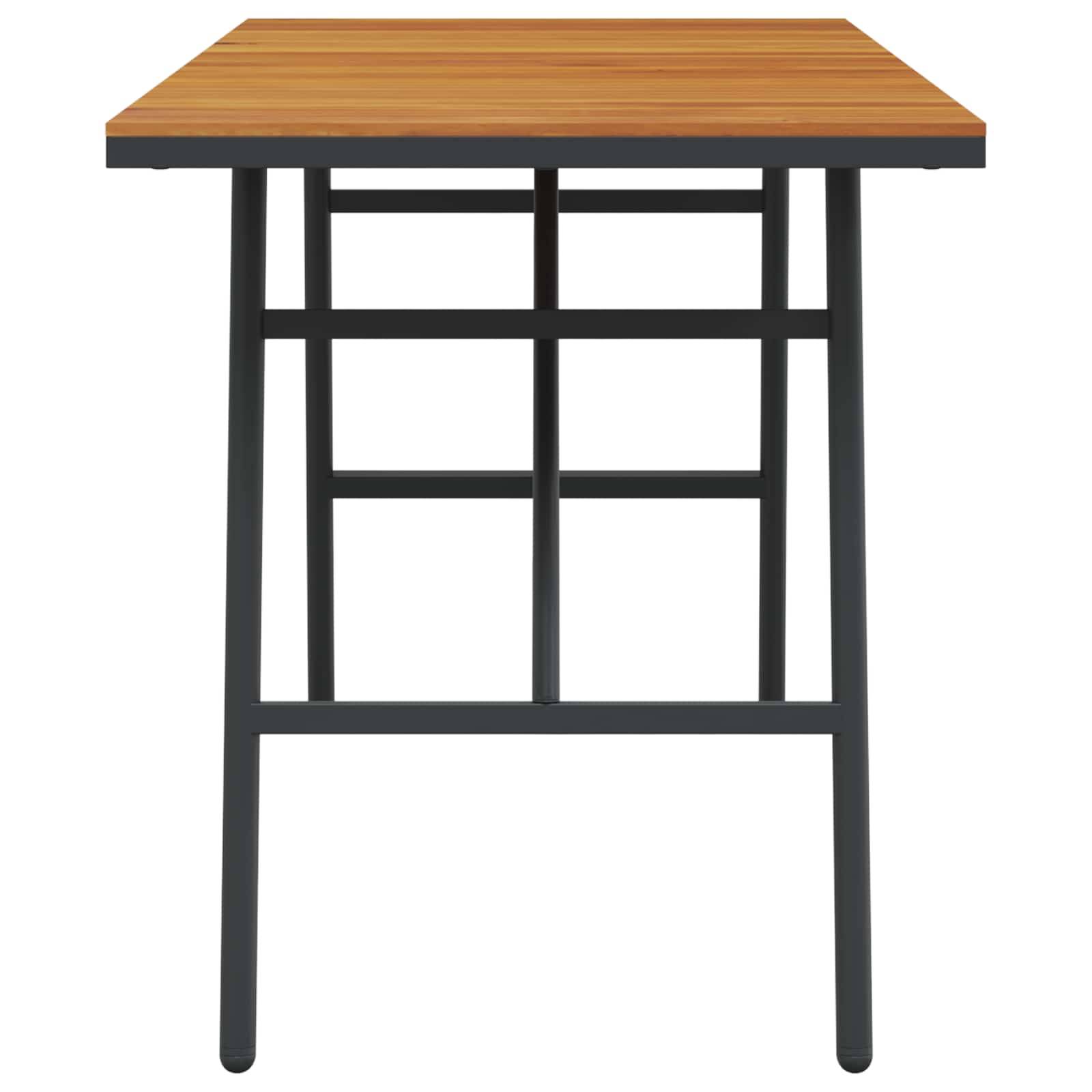 Table de repas bois acacia marron 110 x 55 x 61.5 cm - PANGIVO - Image 4