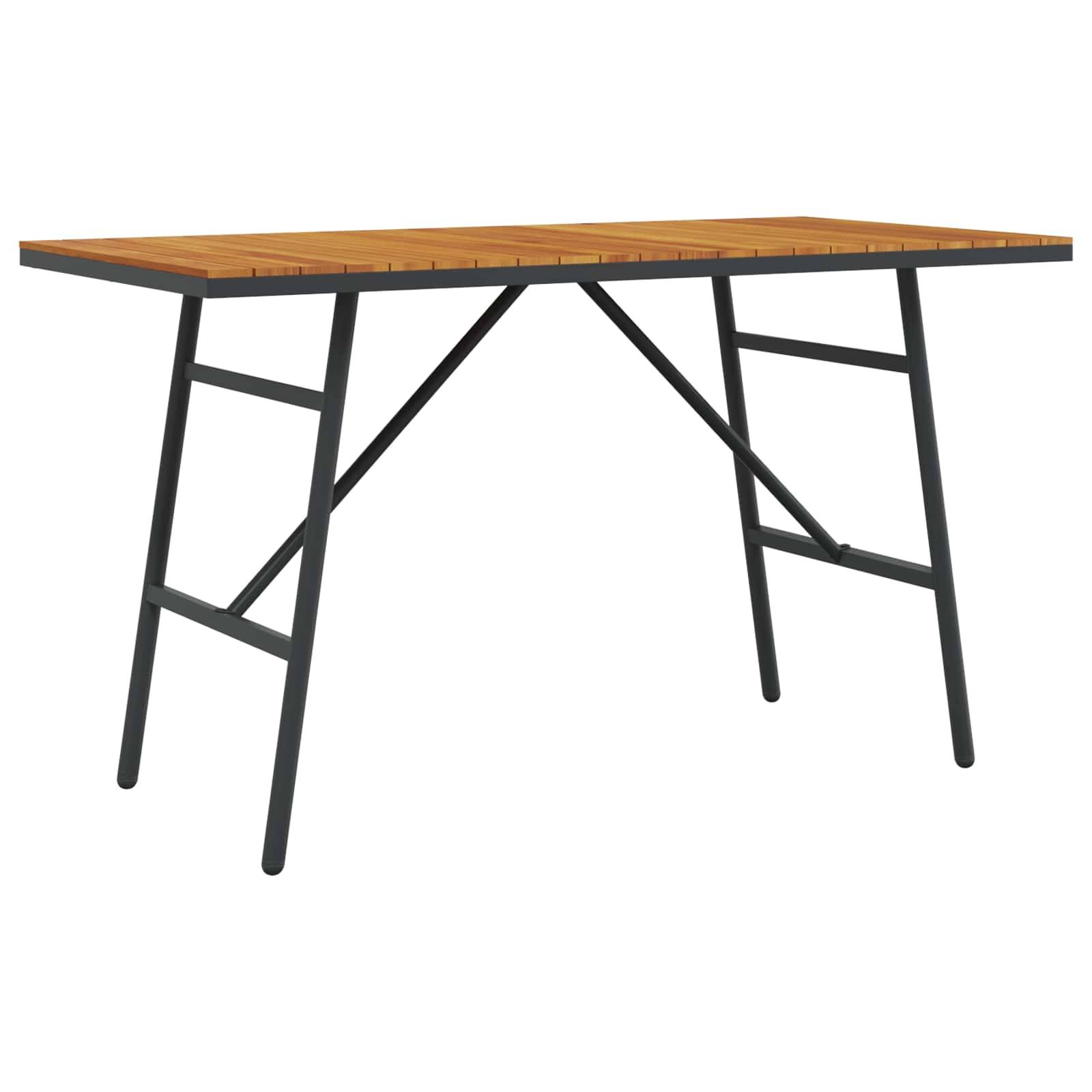 Table de repas bois acacia marron 110 x 55 x 61.5 cm - PANGIVO - Image 1