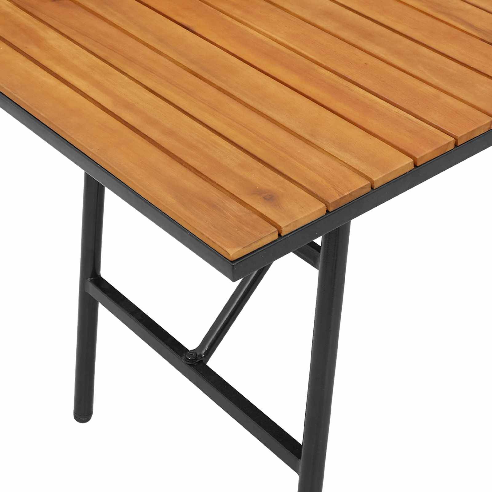 Table de repas bois acacia marron 110 x 55 x 61.5 cm - PANGIVO - Image 6