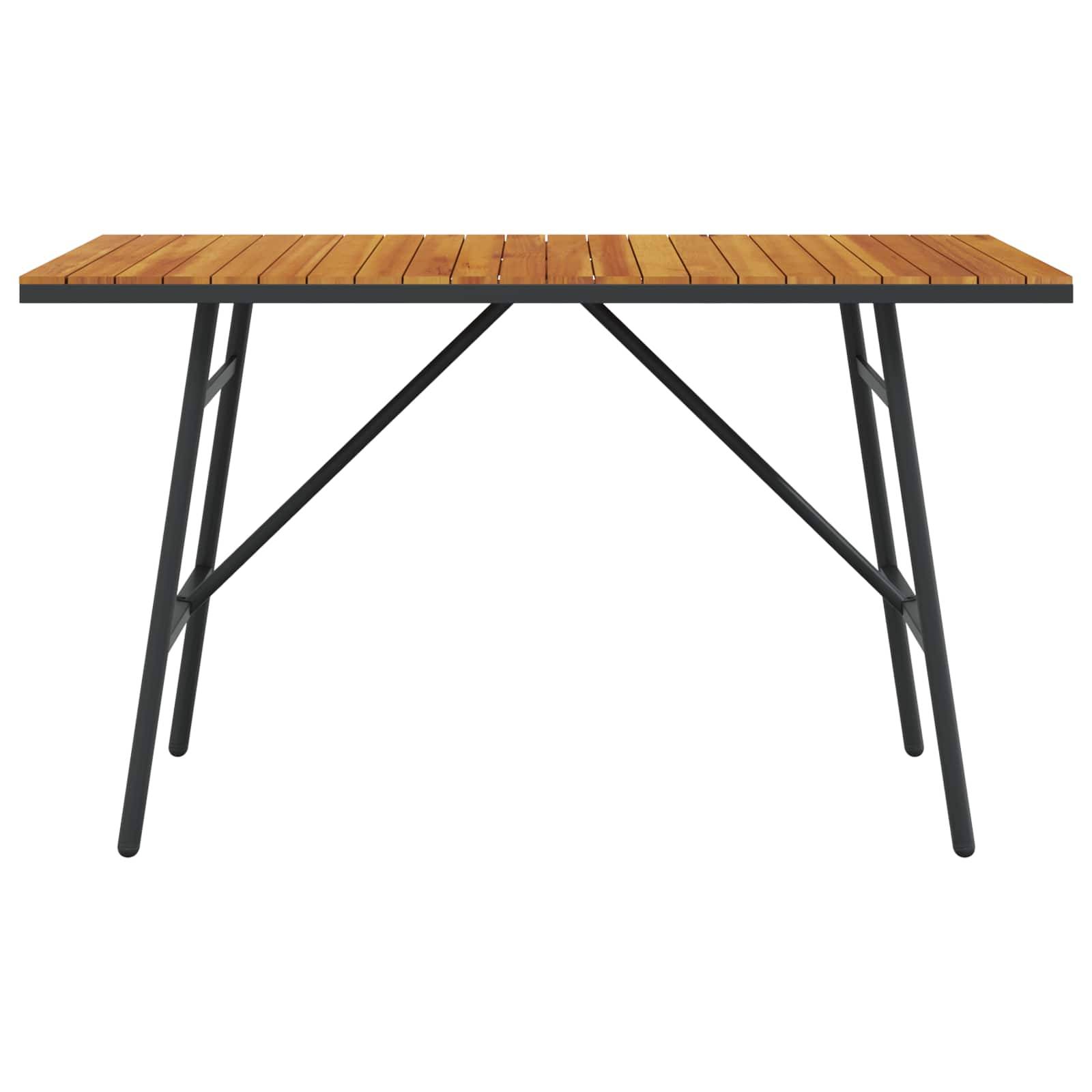 Table de repas bois acacia marron 110 x 55 x 61.5 cm - PANGIVO - Image 3