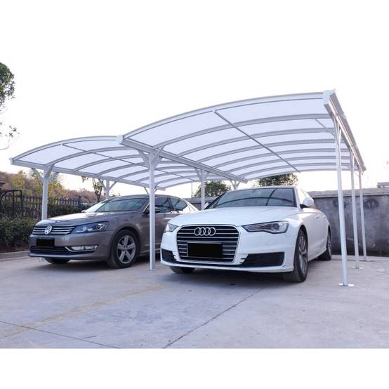 X-Metal - Carport double 30,30 m² aluminium blanc polycarbonate 6mm X-METAL avec kit d'ancrage - Image 2