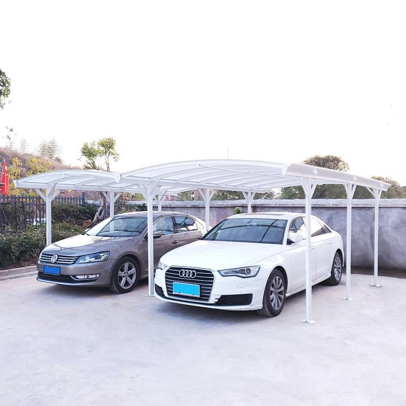 X-Metal - Carport double 30,30 m² aluminium blanc polycarbonate 6mm X-METAL avec kit d'ancrage - Image 4