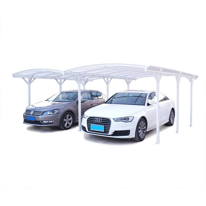 X-Metal - Carport double 30,30 m² aluminium blanc polycarbonate 6mm X-METAL avec kit d'ancrage - Image 3