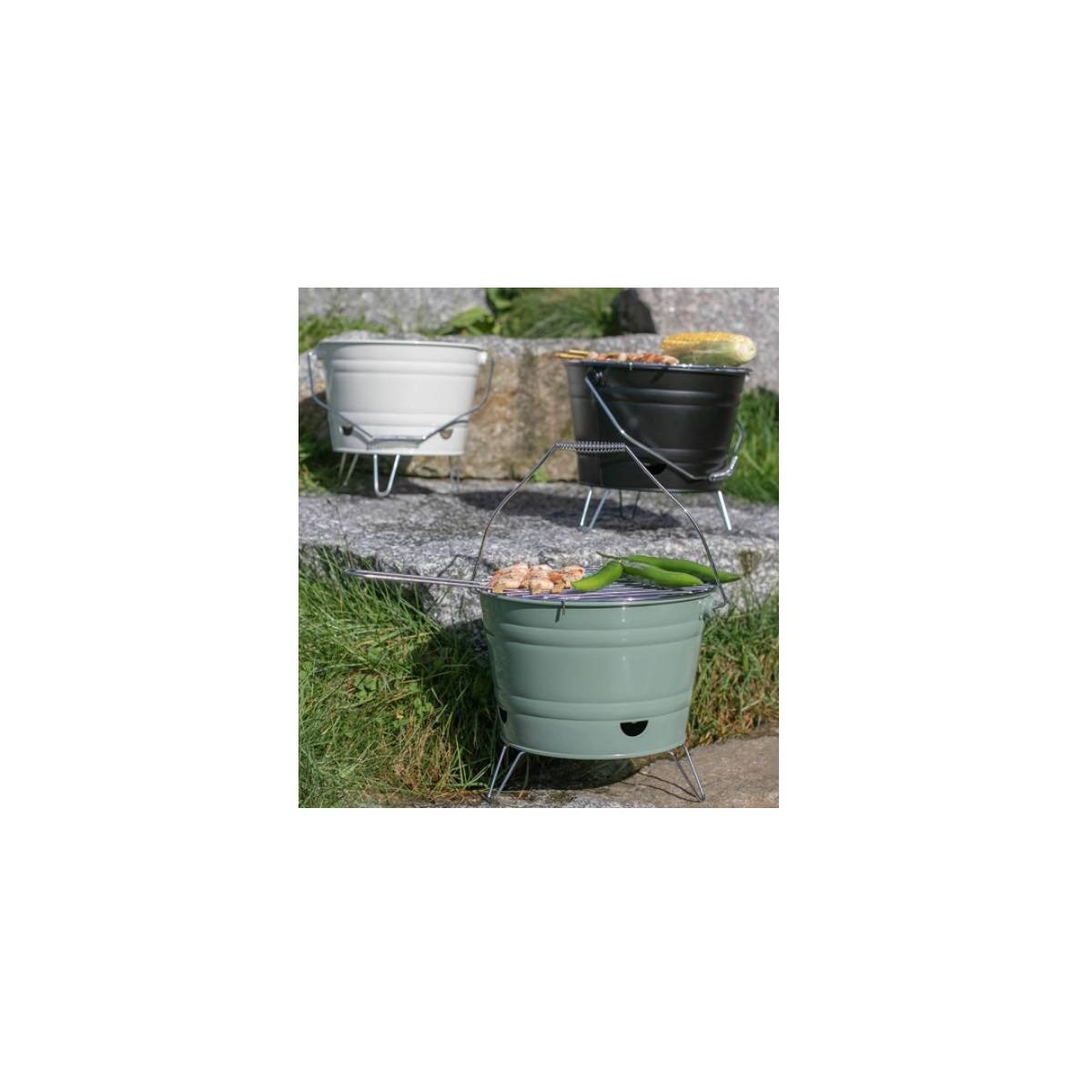 Livoo - Barbecue à charbon 27cm crème DOC327C Livoo - Image 4