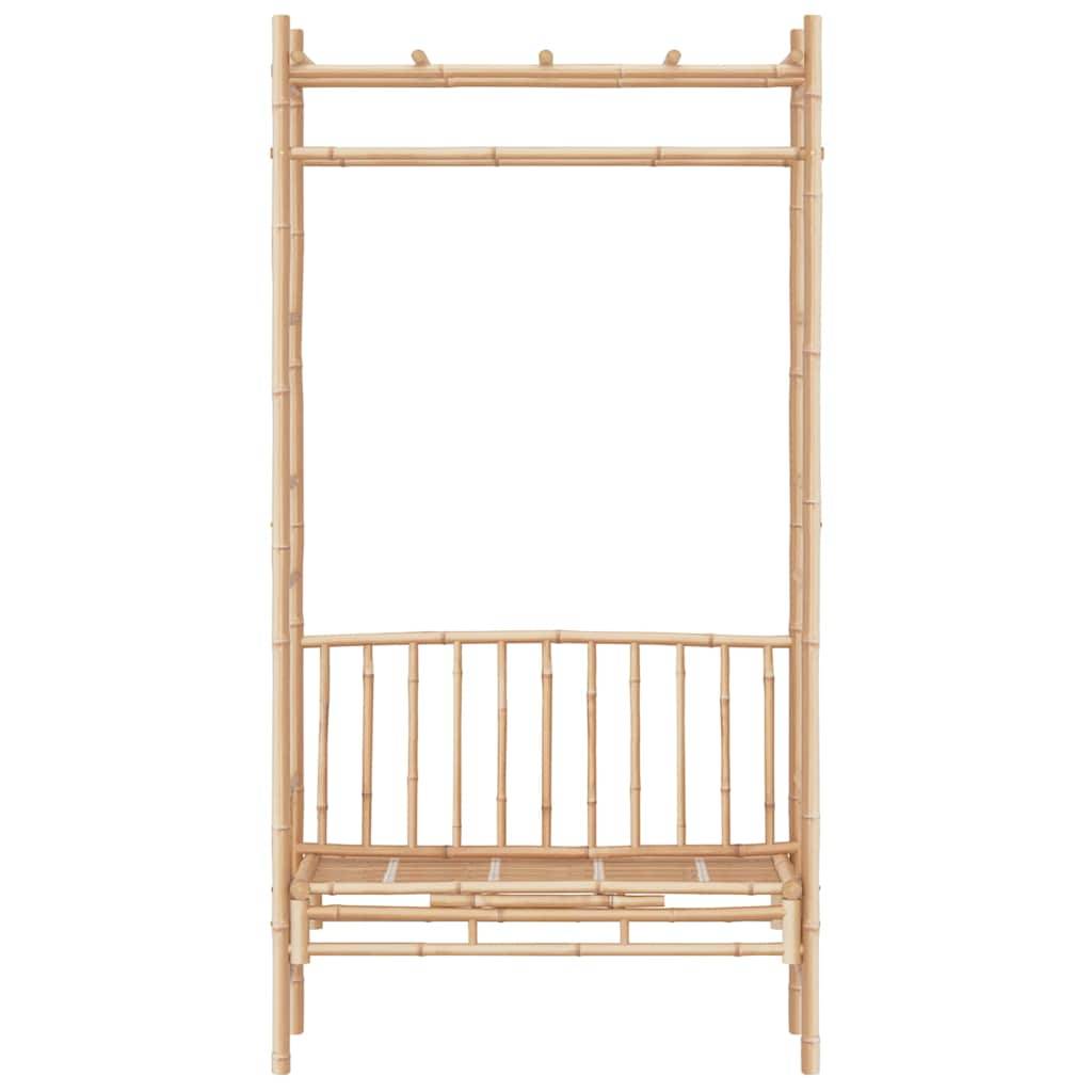 Vidaxl - Banc de jardin avec pergola 116 cm Bambou vidaXL 341742 - Image 4