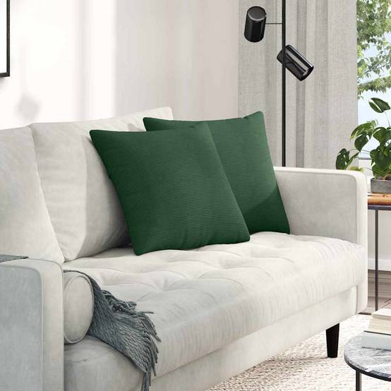 Coussin monobloc fibre de polyester vert 45 x 45 x 18 cm - Prolenta premium p325.9 - Image 2