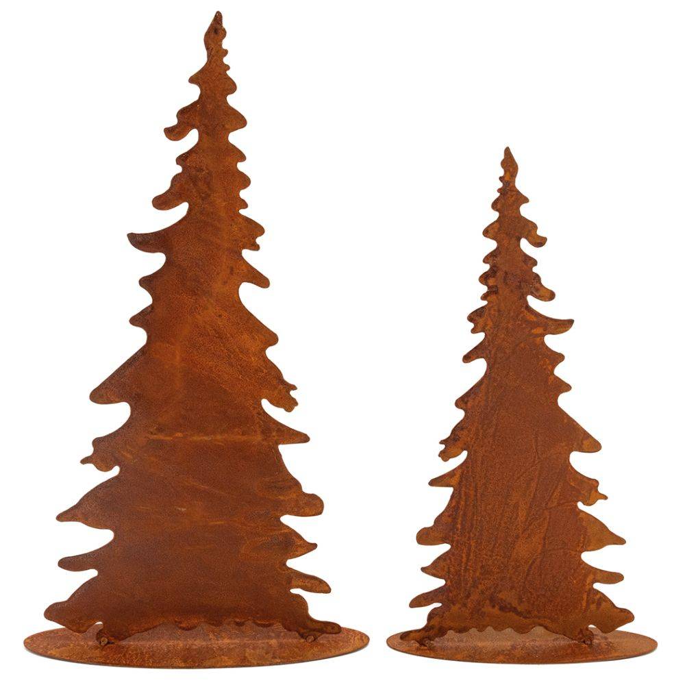 Aubry Gaspard - Sapins en métal vieilli (Lot de 2) - Imagen 3