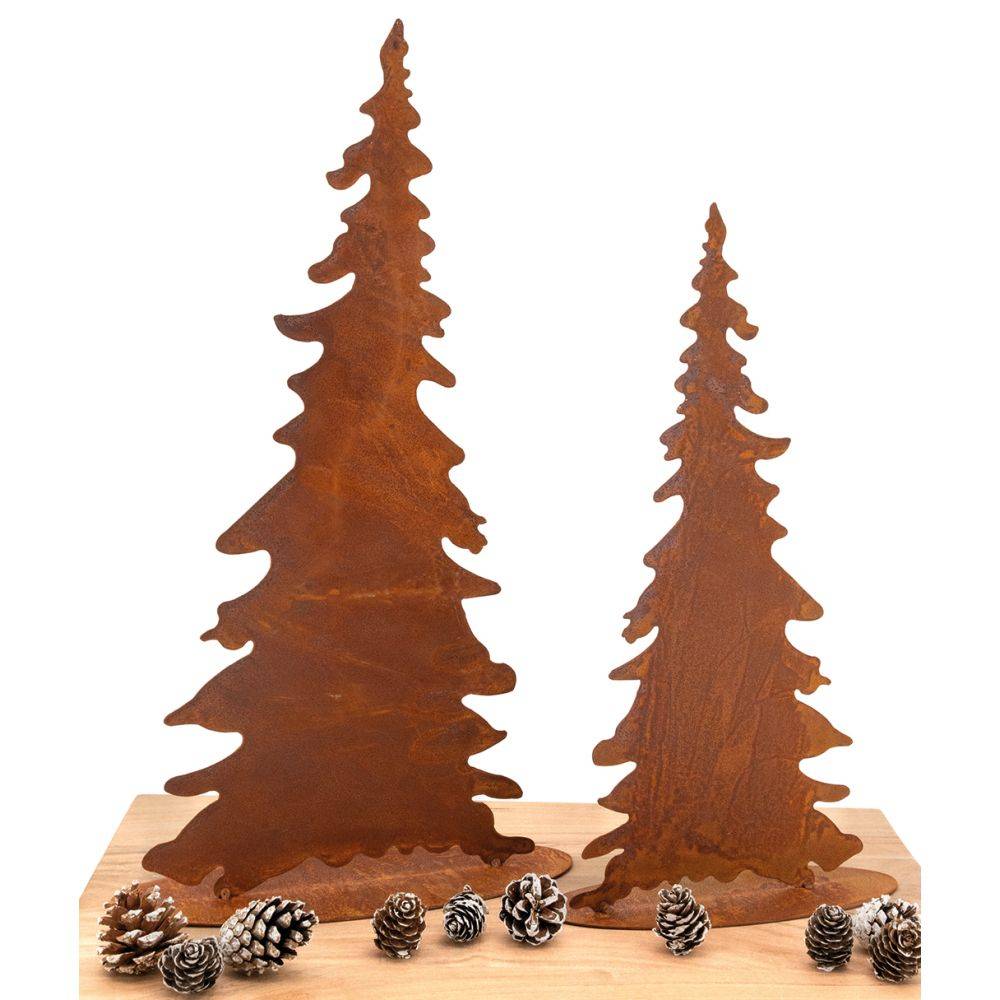 Aubry Gaspard - Sapins en métal vieilli (Lot de 2) - Imagen 2