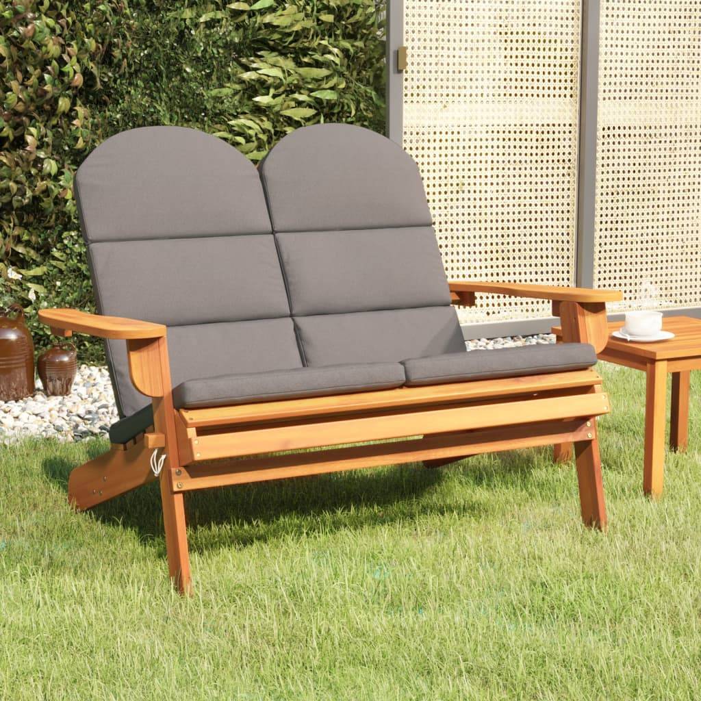 PANGIVO - Banc de jardin bois acacia gris foncé 126 x 84 x 90 cm - PANGIVO - Image 1
