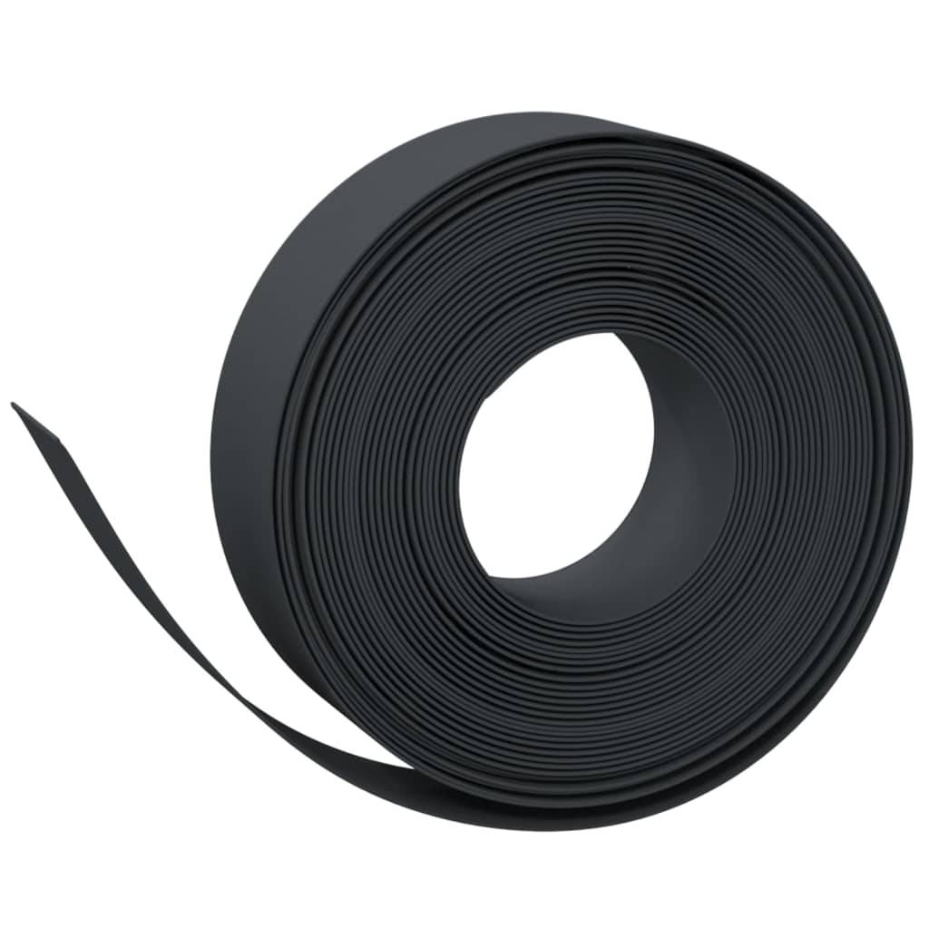 Bordure jardin flexible plastique PE aménagement allées bassins 3pcs 10mx15cm noir - ComfortXL Outdoor Living - Image 3