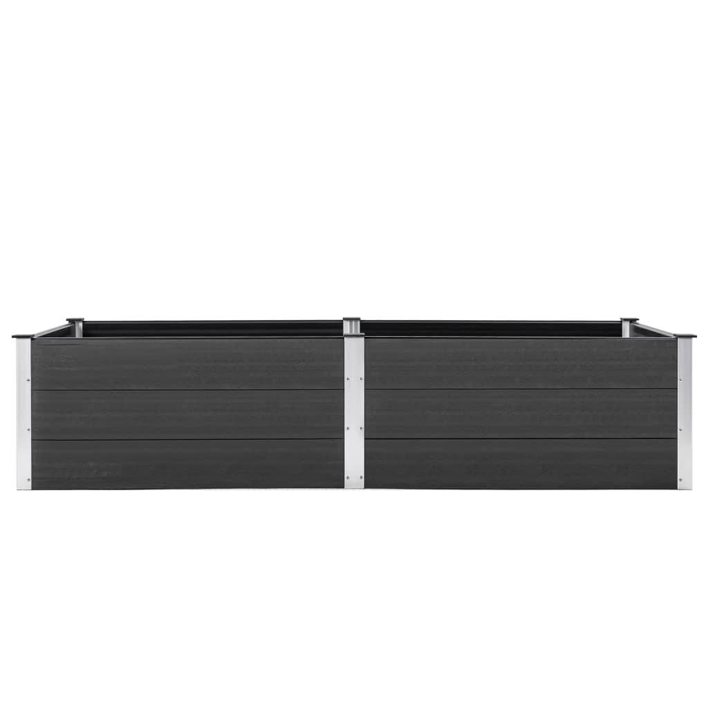 Helloshop26 - Jardinière lit surélevé plantes fleurs jardin 250 x 100 x 54 cm WPC gris - Imagen 2