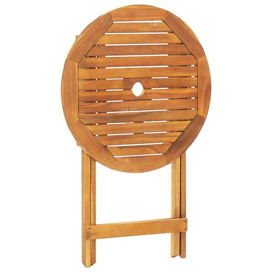 Maison Chic - Ensemble de bistro 3 pcs | Mobilier d'extérieur bleu et blanc tissu et bois massif Maison Chic - Image 8