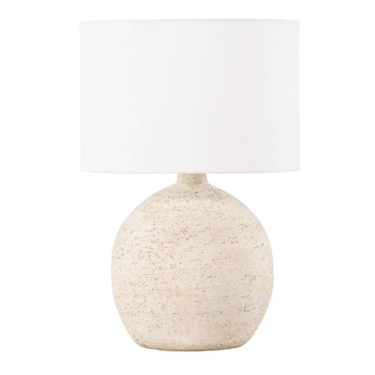 Lampe à Poser en Terre Cuite "Tjorn" 60cm Blanc - Image 1