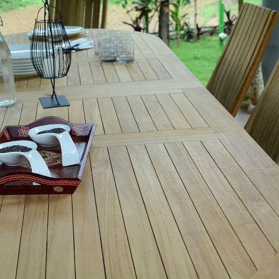 Salon de jardin en teck massif Malte, 8 places - TECK'Attitude - Imagen 3