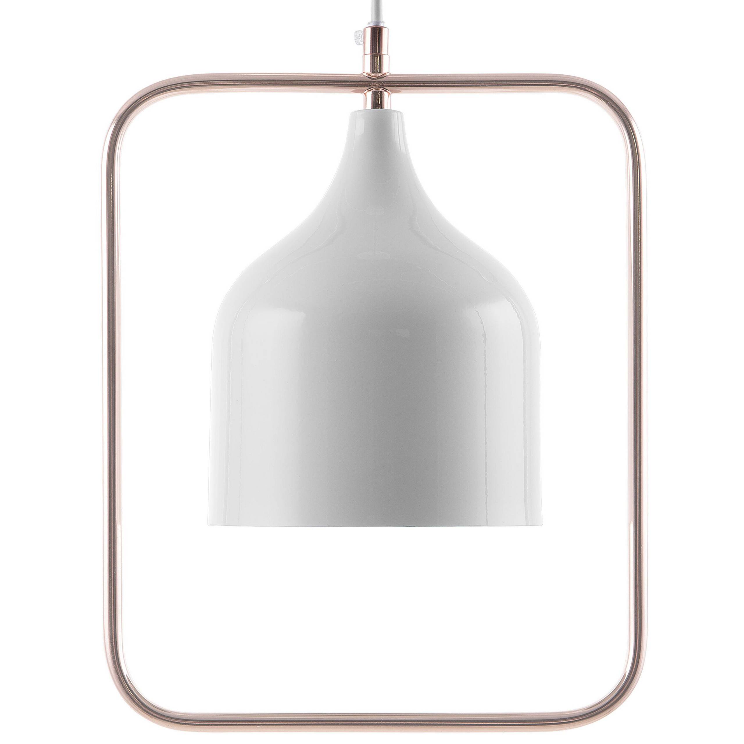 Beliani - Lampe suspension Métal Blanc MAVONE - 24x15x121- Beliani - Image 2